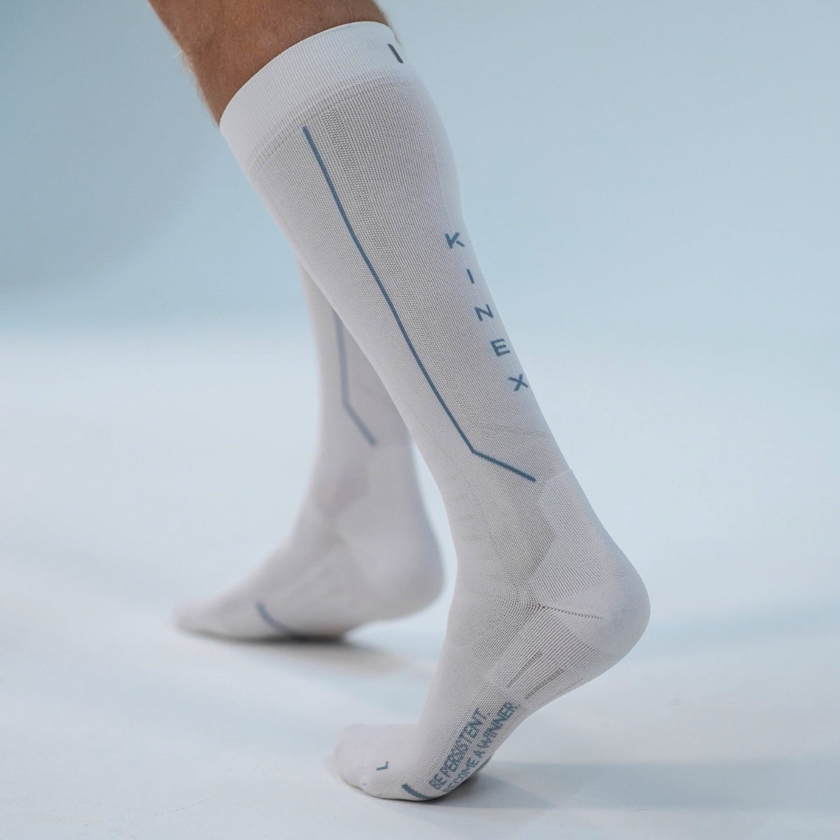 Lange compressiesokken #kleur_wit Lange Compressiesokken (Kleur)_wit