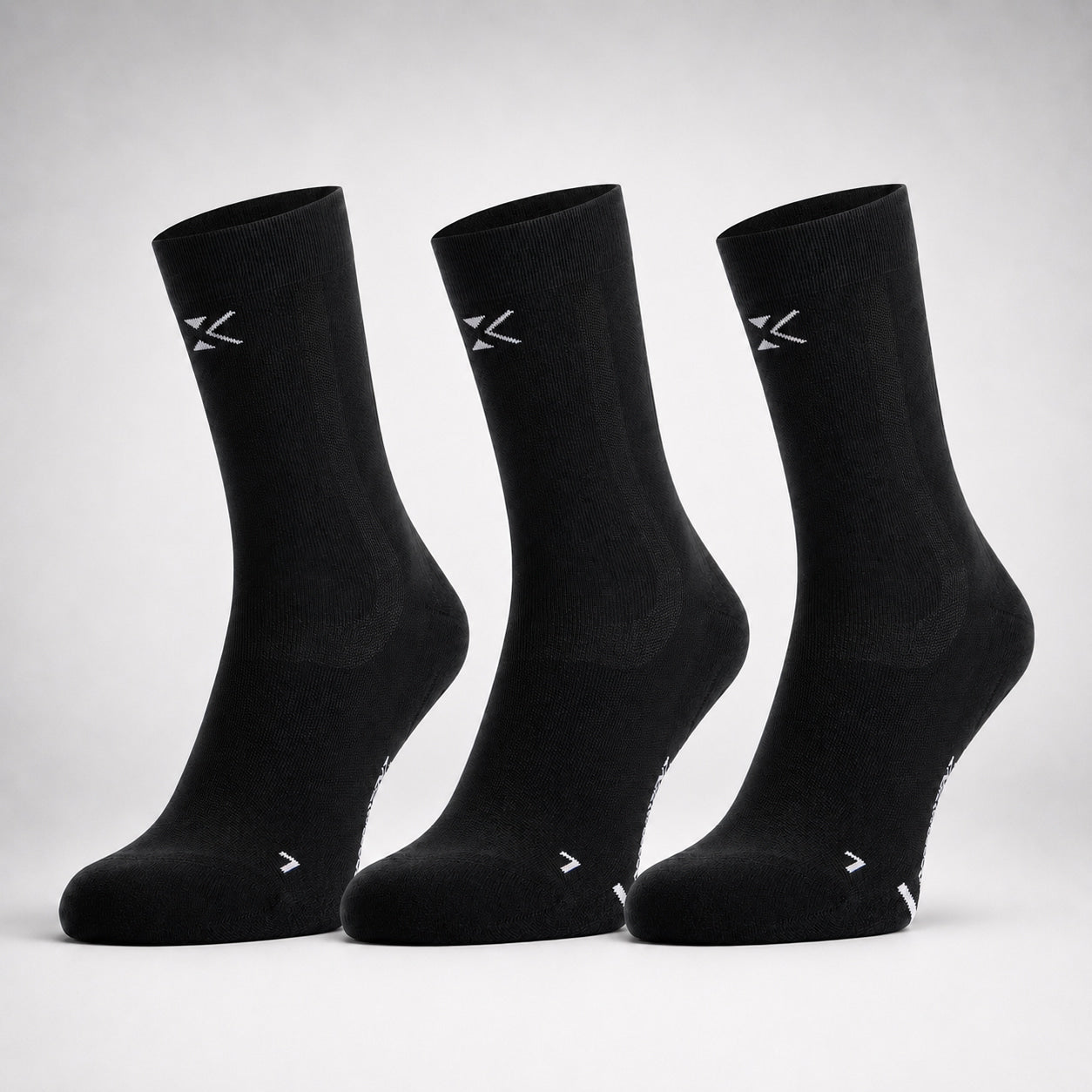 Korte Compressiesok #Korte Compressiesokken (Kleur)_midnight black
