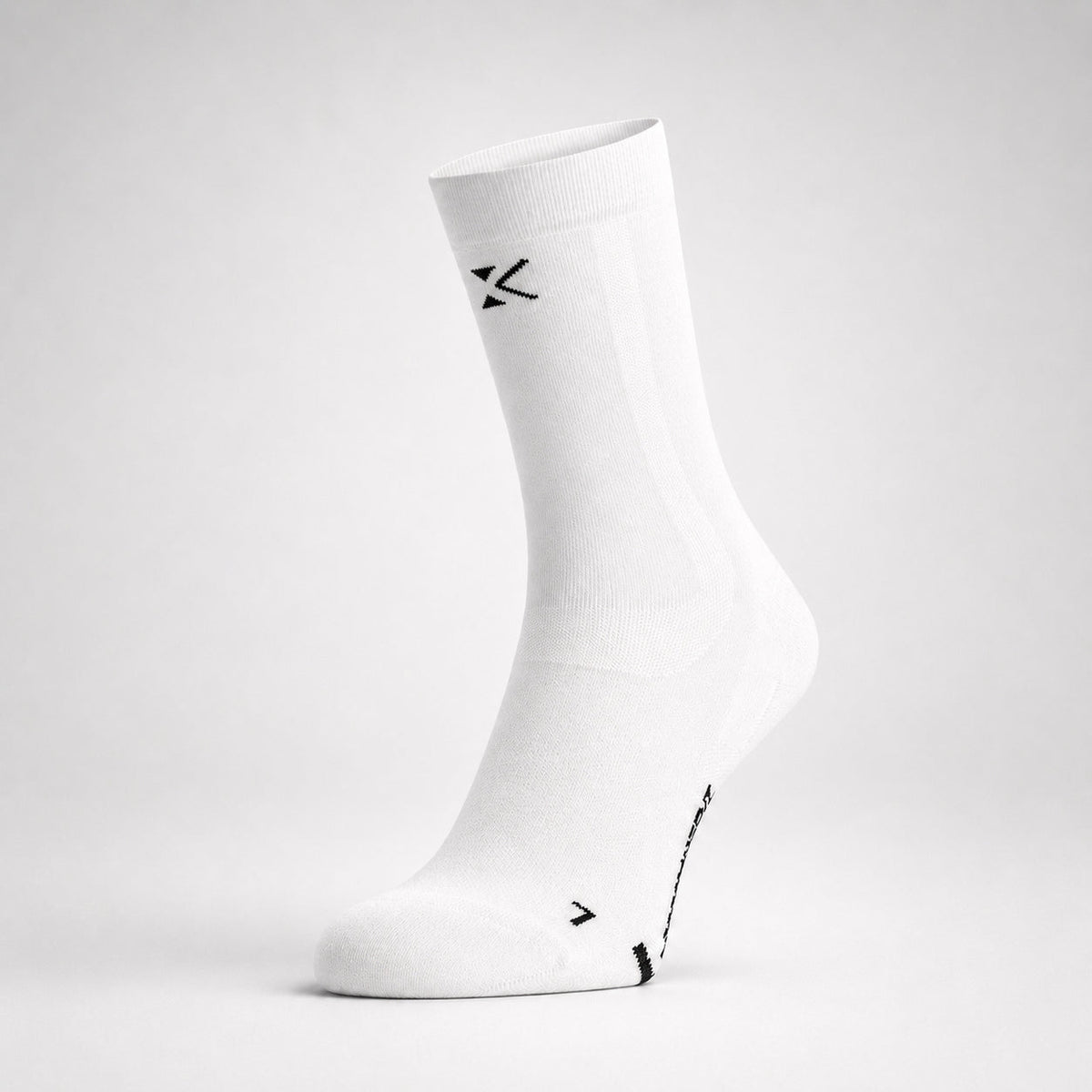 KINEX korte compressiesokken Arctic White, voorkant