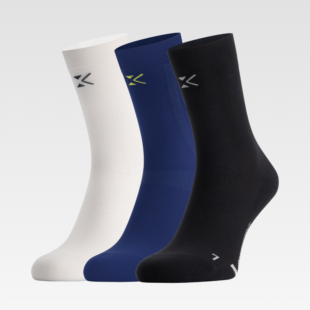 3-pack bundle wit/blauw/zwart