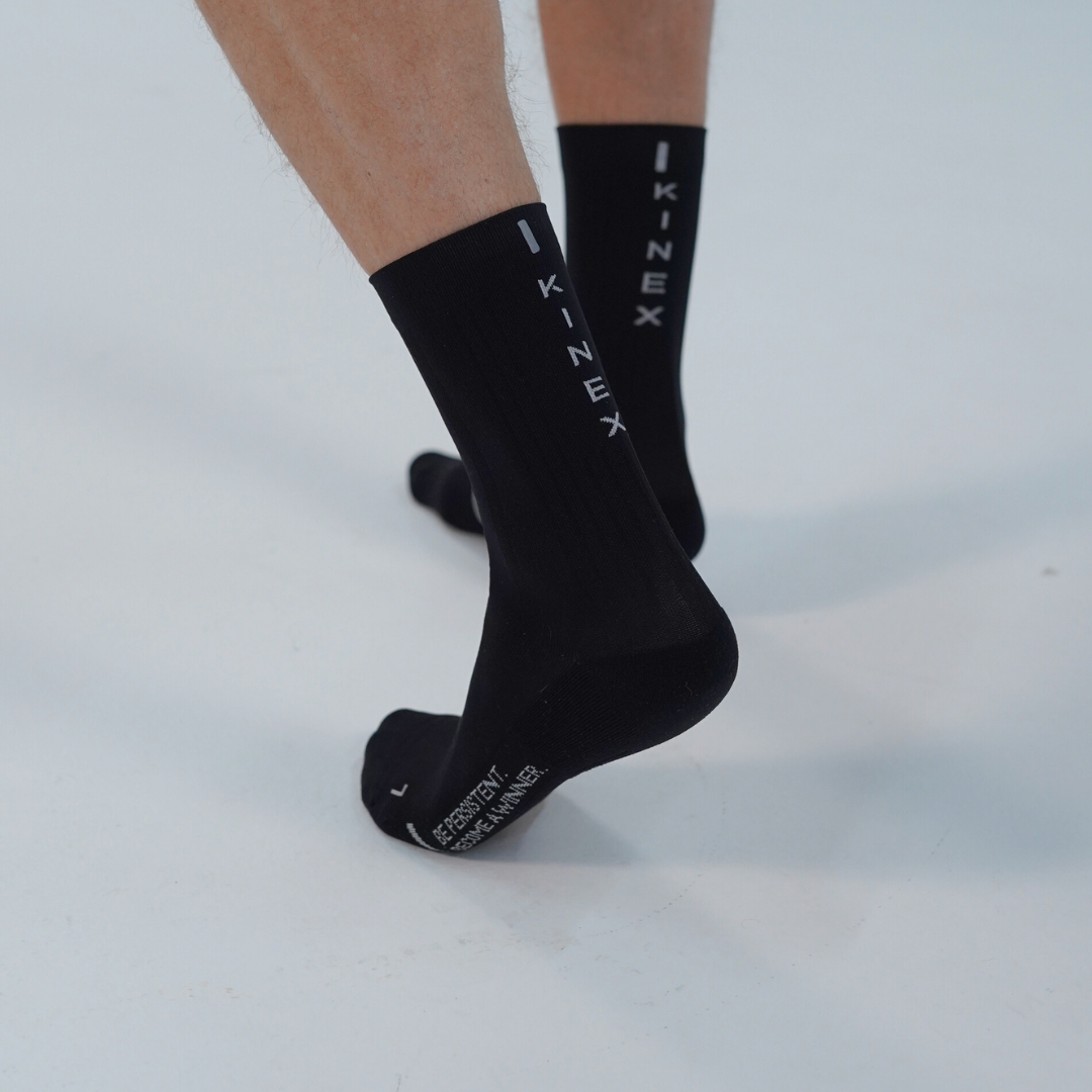 Short Compression Socks Black #Low Compression Socks (Color)_midnight black