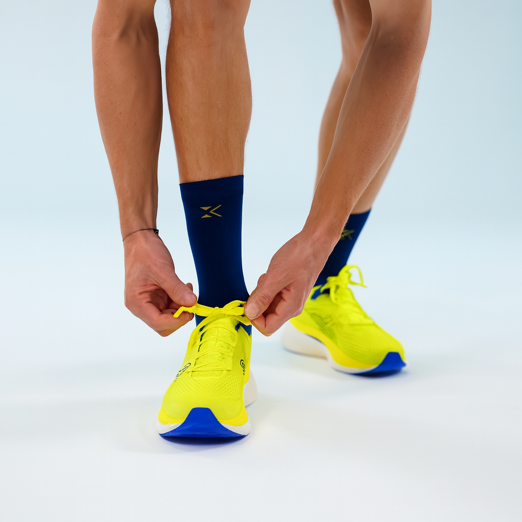Lage compressiesokken in navy #kleur_navy
