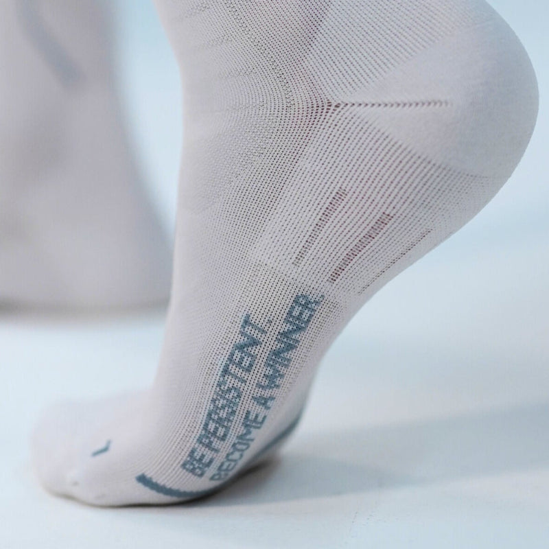Lange compressiesokken #kleur_wit Lange Compressiesokken (Kleur)_wit