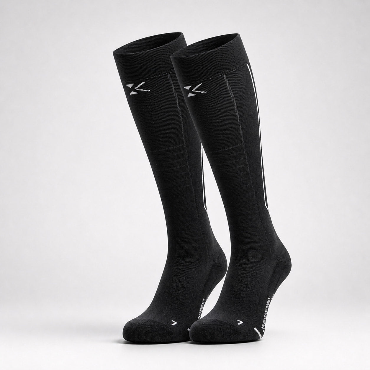 Lange compressiesokken #Lange Compressiesokken (Kleur)_midnight black