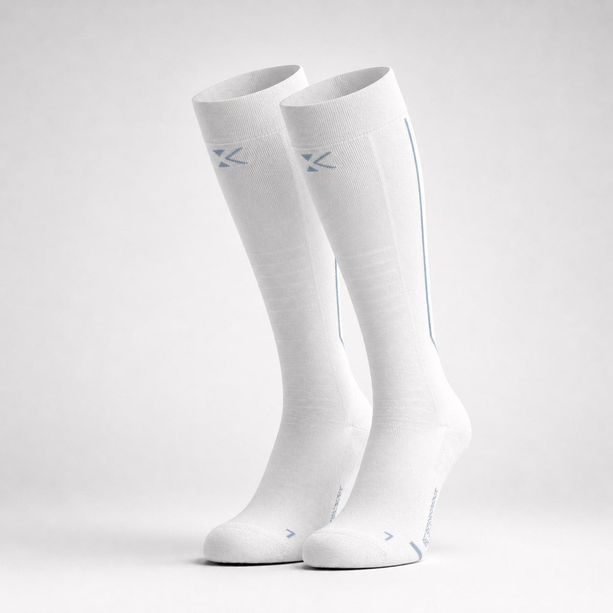 Lange compressiesokken #Lange Compressiesokken (Kleur)_arctic white