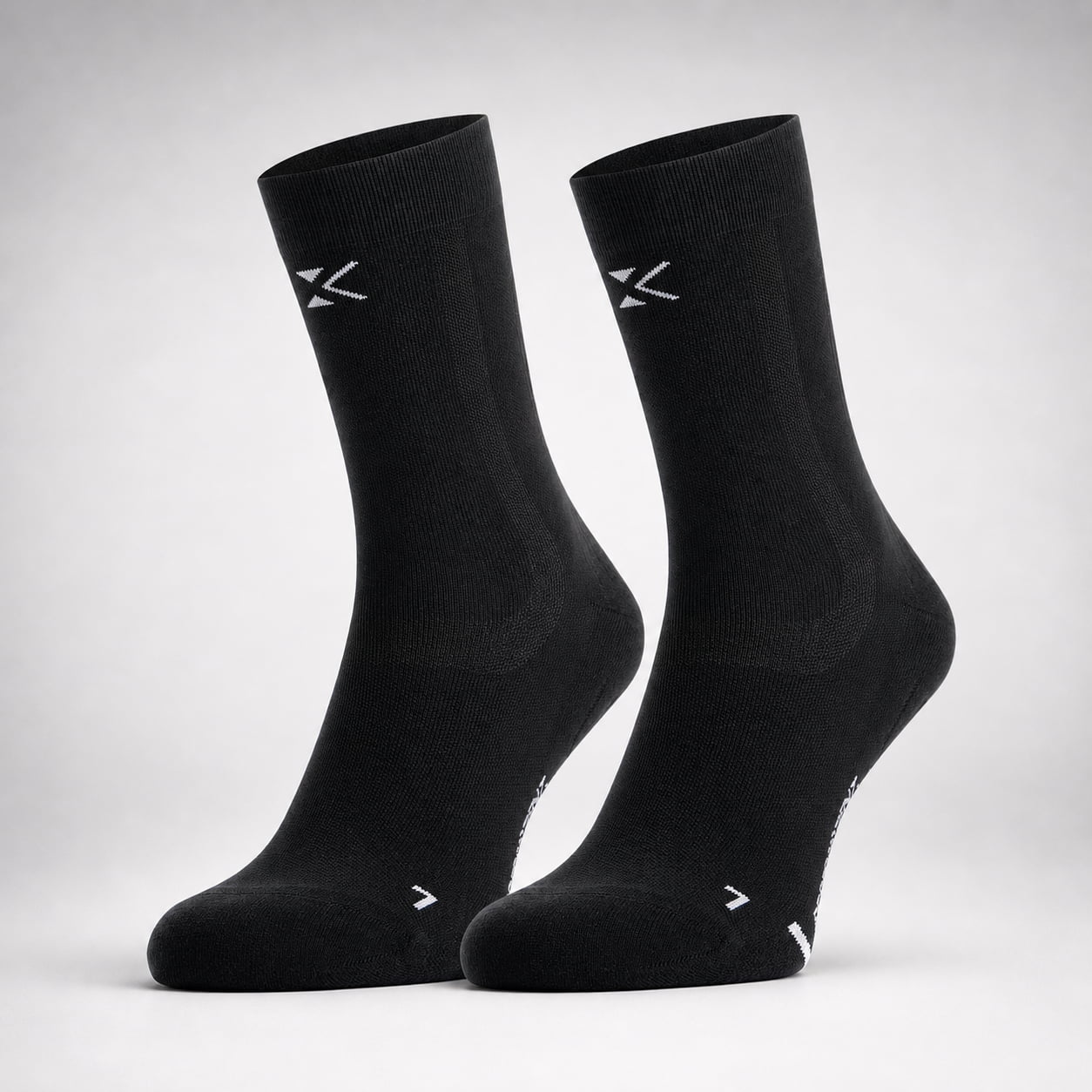 Korte Compressiesokken #Korte Compressiesokken (Kleur)_midnight black