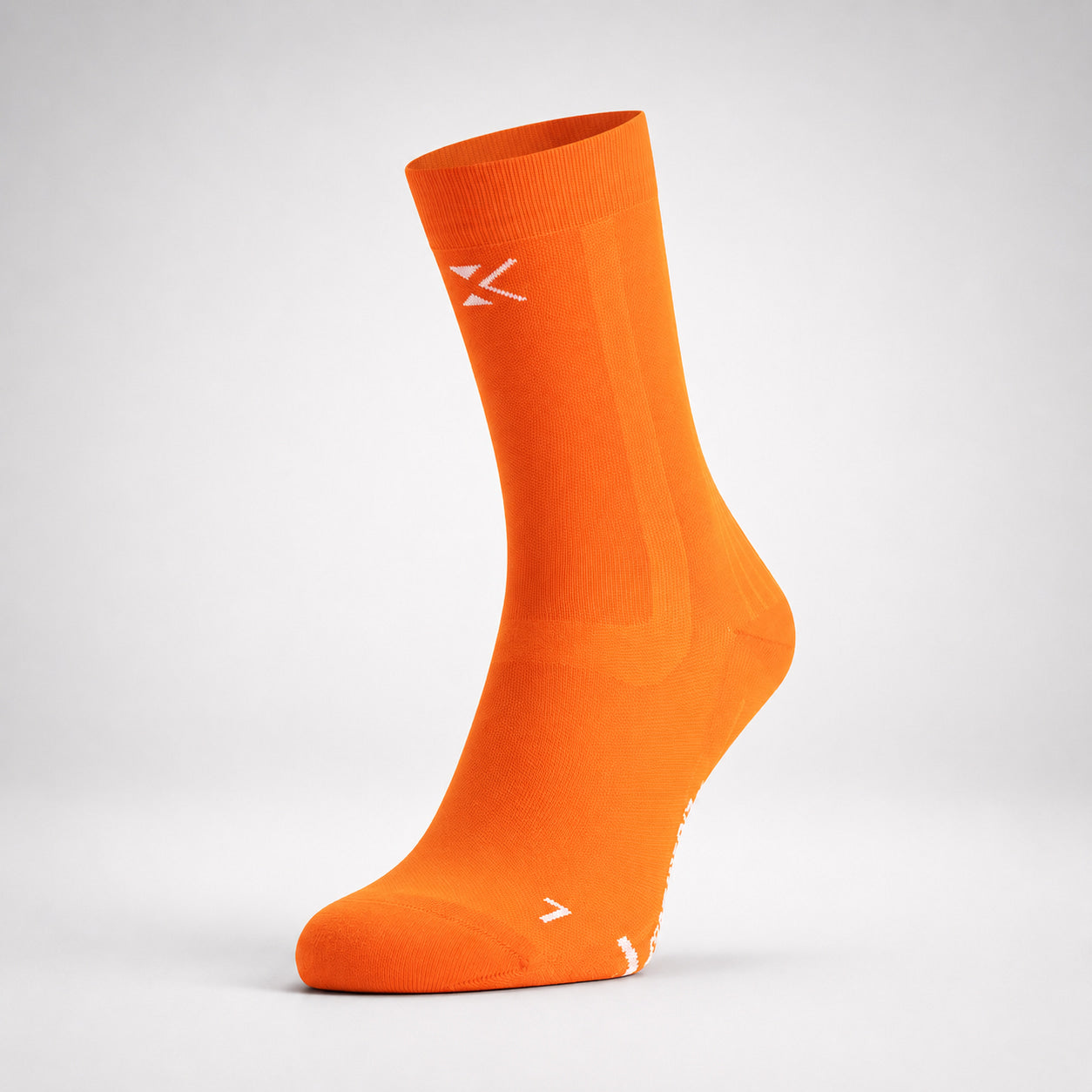 Lage compressiesok in oranje #kleur_rush orange