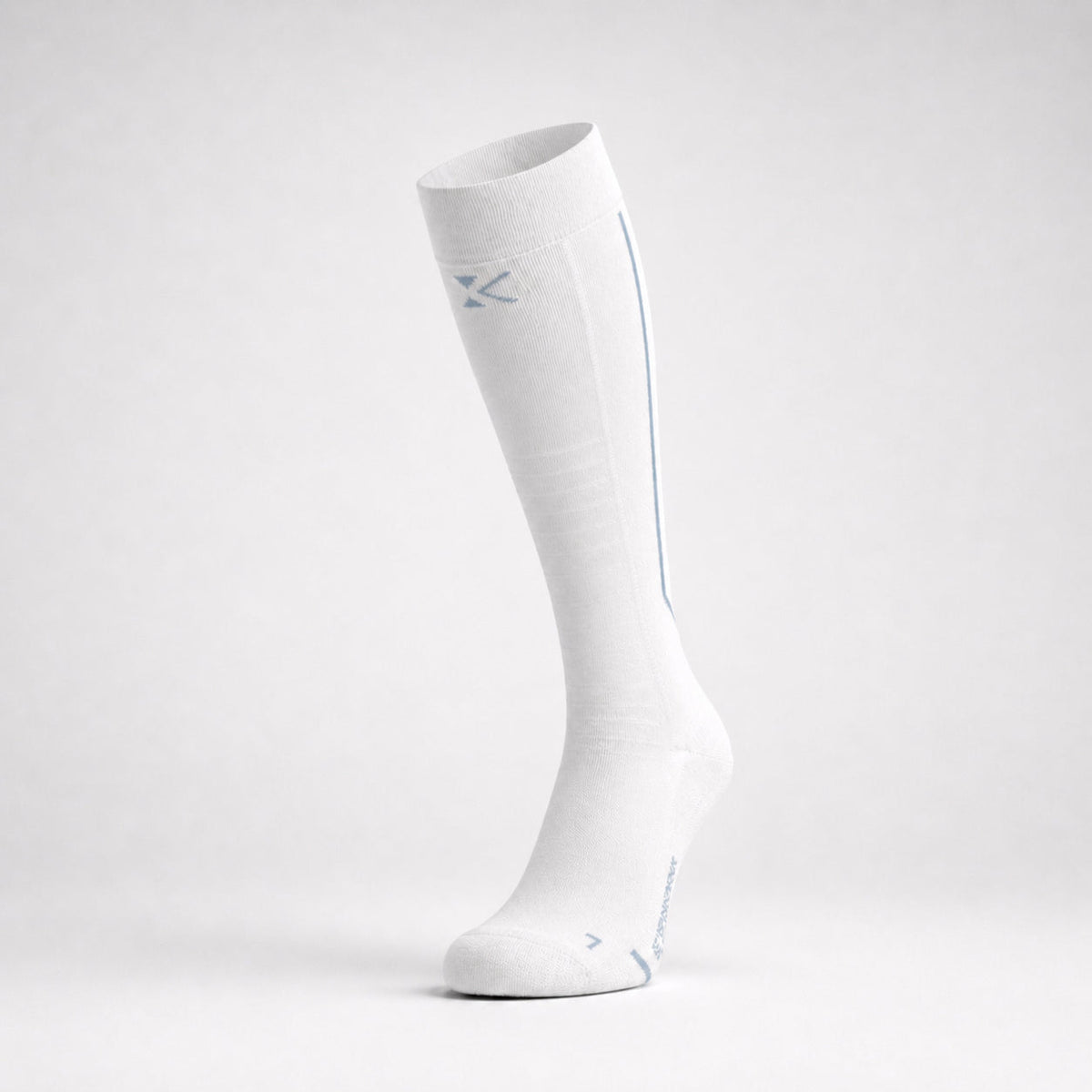 KINEX lange compressiesokken Arctic White, voorkant