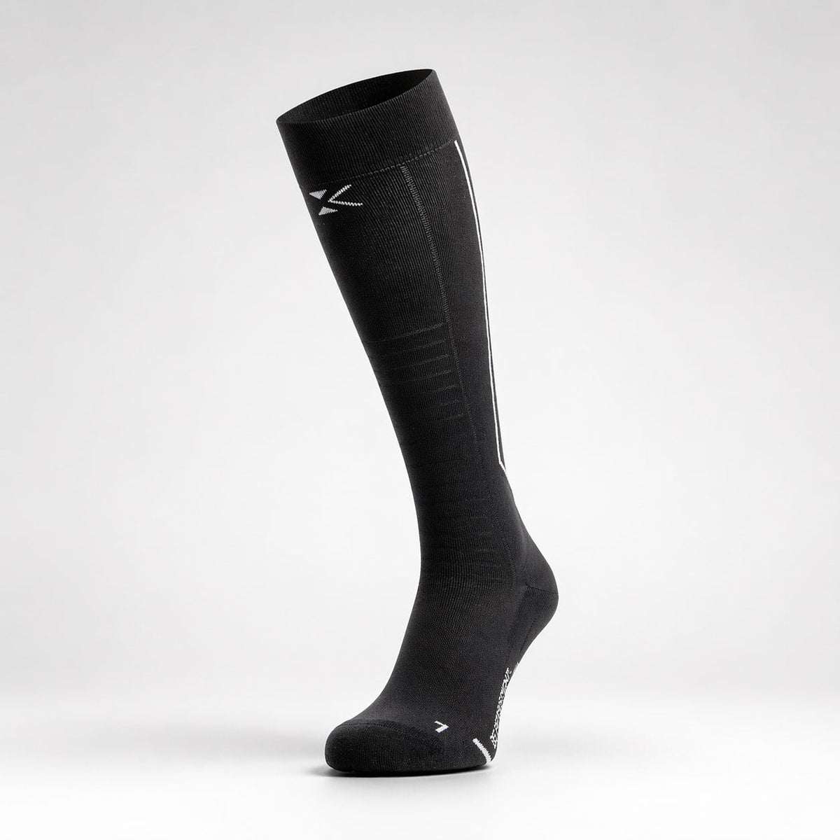KINEX lange compressiesokken Midnight Black, voorkant
